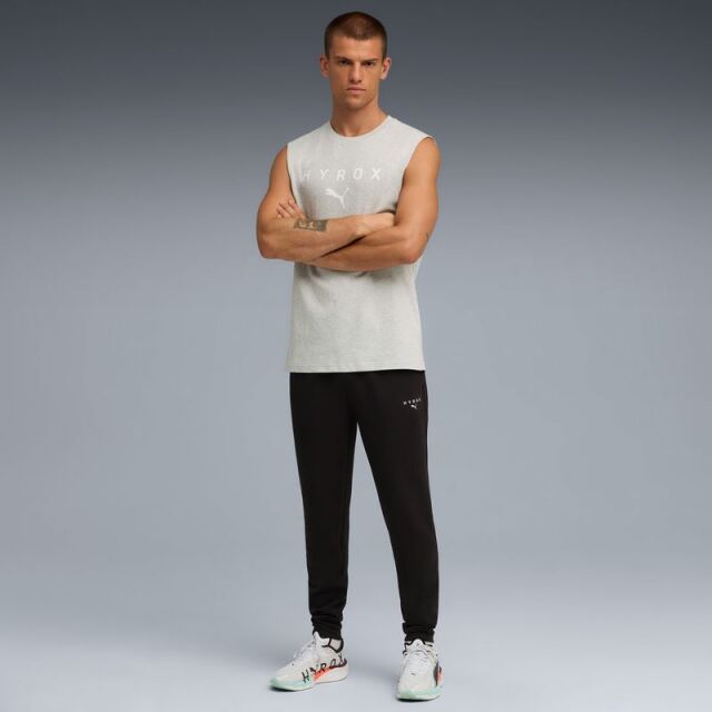 PUMA x HYROX トレーニングウエア カットオフタンク メンズ 26FW ライトグレー 527176_04