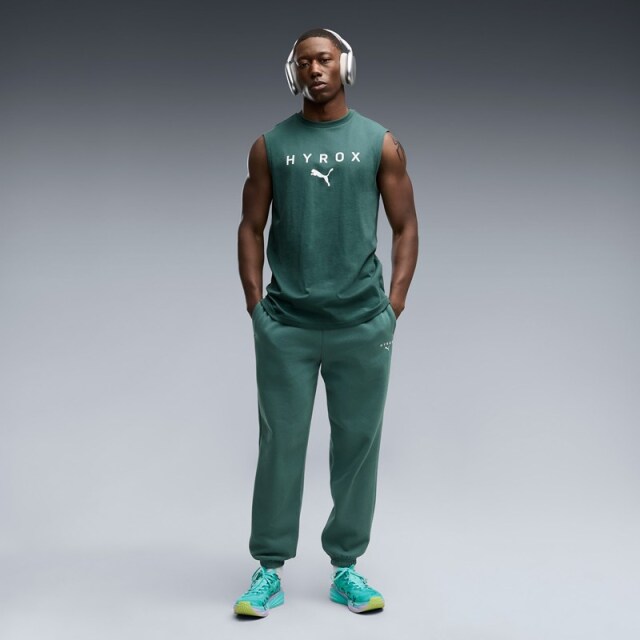 PUMA x HYROX トレーニングウエア カットオフタンク メンズ 26FW グリーン 527176_69 