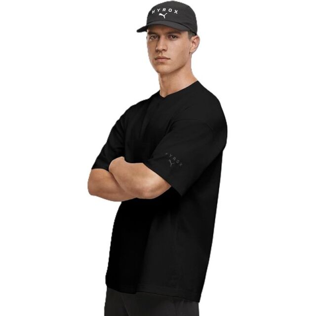 PUMA x HYROX トレーニングウエア シティライフスタイルＴシャツ メンズ 26FW ブラック 528131_01 