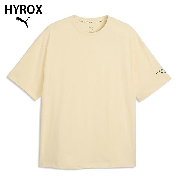 PUMA x HYROX トレーニングウエア シティライフスタイルＴシャツ メンズ 26FW クリーム 528131_88