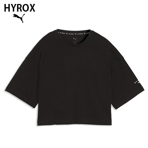 PUMA x HYROX トレーニングウエア シティライフスタイルＴシャツ レディース 26FW ブラック 528132_01 