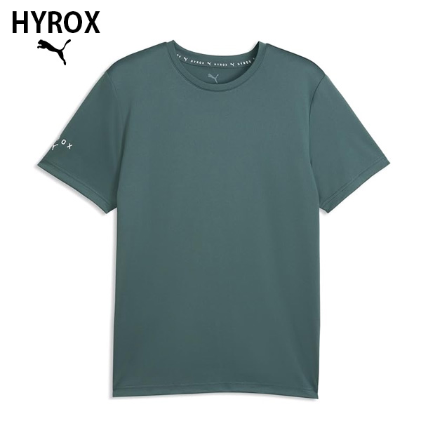 PUMA x HYROX トレーニングウエア パフォーマンス 半袖Tシャツ メンズ 26FW グリーン 528134_69 