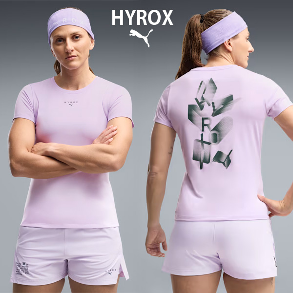 PUMA x HYROX トレーニングウエア ポリグラフィック 半袖