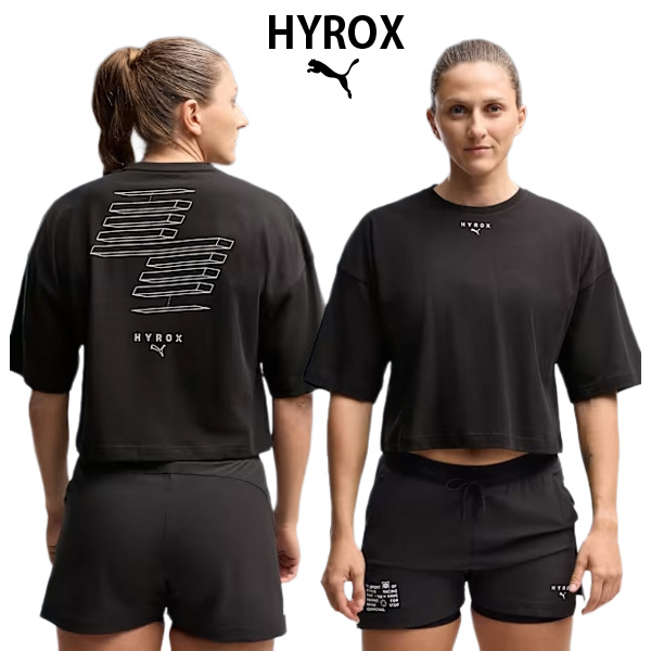 PUMA x HYROX トレーニングウエア クロップド LIFESTYLE Tシャツ