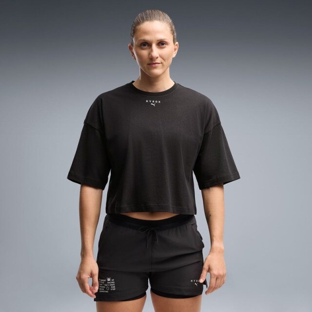 PUMA x HYROX トレーニングウエア クロップド LIFESTYLE Tシャツ