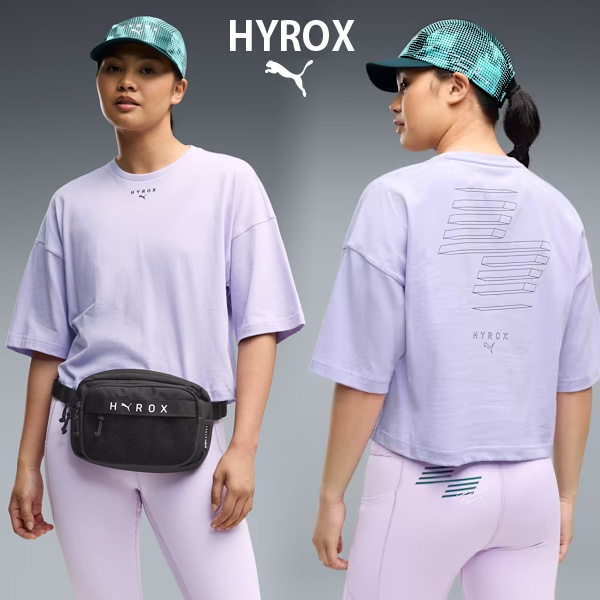 PUMA x HYROX トレーニングウエア クロップド LIFESTYLE Tシャツ レディース 26FW