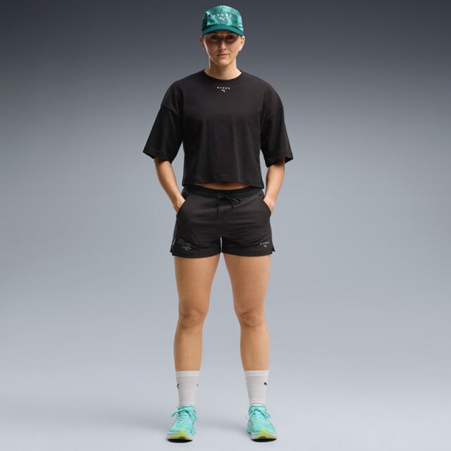PUMA x HYROX トレーニングウエア PWRMODE ウーブン ショーツ レディース 26FW ブラック 529255_01