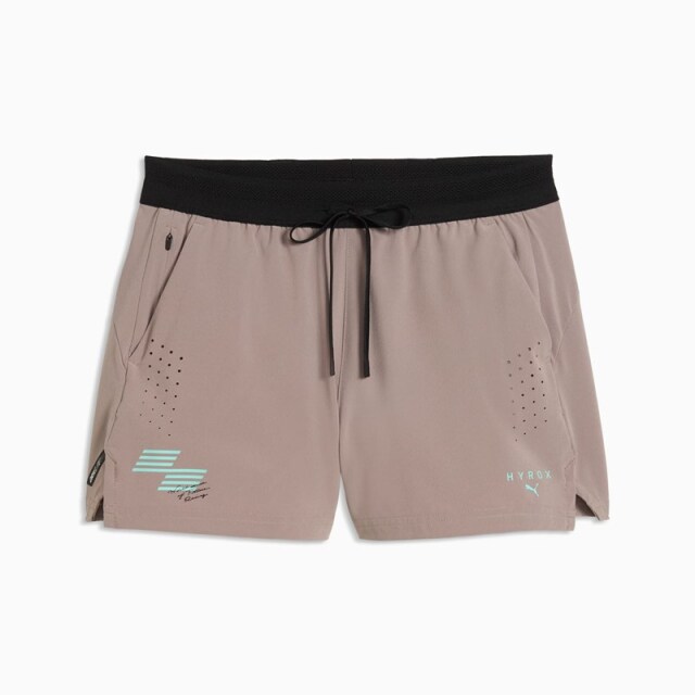 PUMA x HYROX トレーニングウエア PWRMODE ウーブン ショーツ レディース 26FW グレー 529255_81