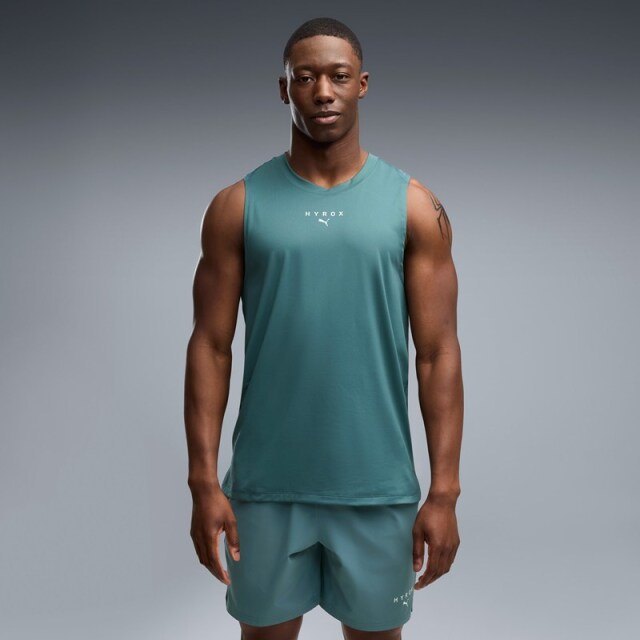 PUMA x HYROX トレーニングウエア クラウドスパン タンク メンズ 26FW ダークグリーン 529327_69