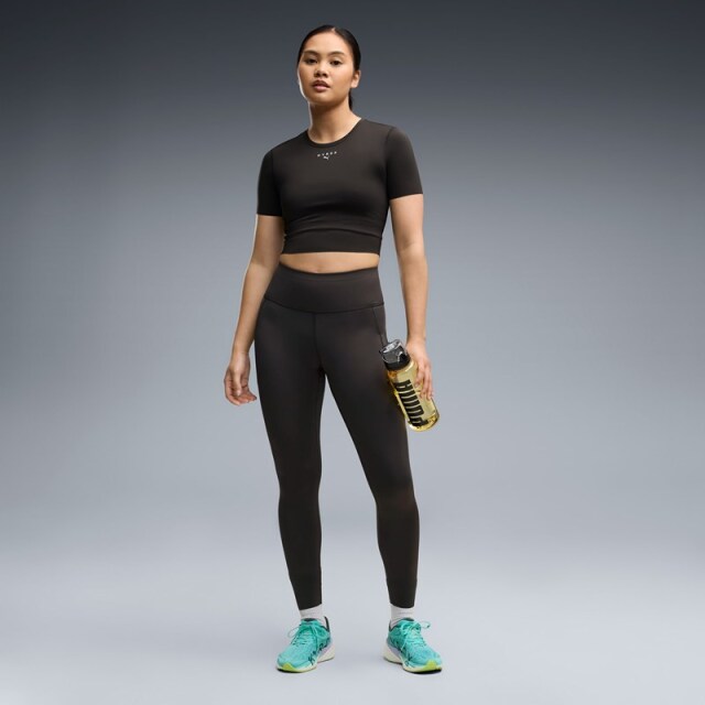 PUMA x HYROX トレーニングウエア PWRMODE クロップ 半袖 Tシャツ レディース 26FW ブラック 529328_01