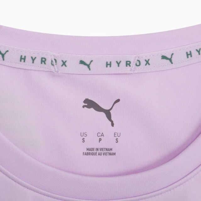 PUMA x HYROX トレーニングウエア PWRMODE クロップ 半袖 Tシャツ レディース 26FW ライトラベンダー 529328_46