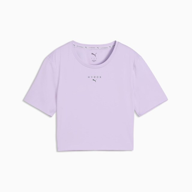 PUMA x HYROX トレーニングウエア PWRMODE クロップ 半袖 Tシャツ レディース 26FW ライトラベンダー 529328_46