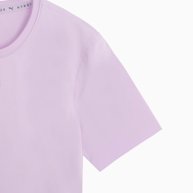 PUMA x HYROX トレーニングウエア PWRMODE クロップ 半袖 Tシャツ レディース 26FW ライトラベンダー 529328_46