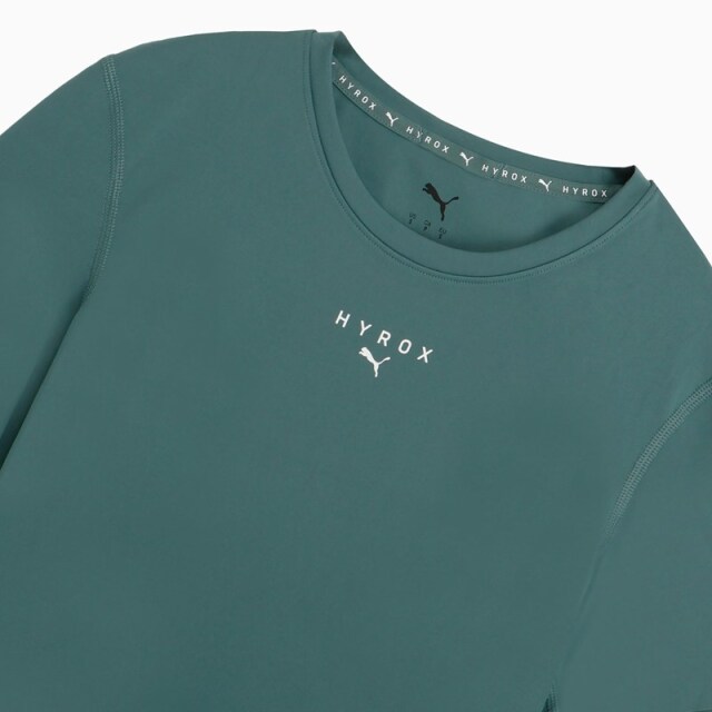 PUMA x HYROX トレーニングウエア PWRMODE クロップ 半袖 Tシャツ レディース 26FW ハーブガーデン 529328_69