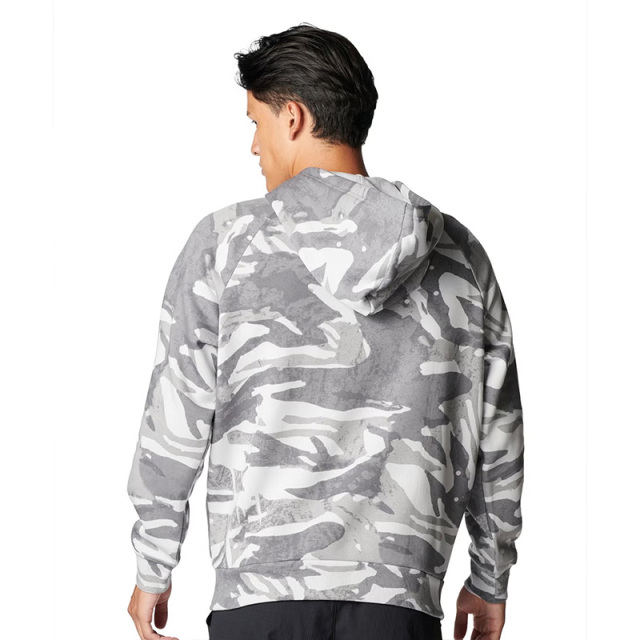 アンダーアーマー UAライバルフリース オールオーバー プリント フーディ メンズ 25FW ブラック グレー (6003957) 