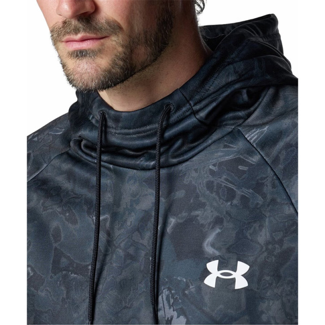 アンダーアーマー UAアーマーフリース カモ フーディー メンズ 25FW ブラック カーキ (6007737)