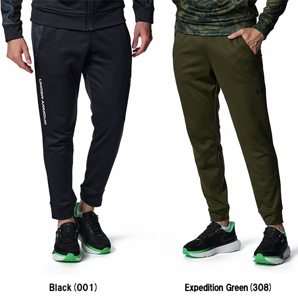 アンダーアーマー UAアーマーフリース カモ ジョガーパンツ メンズ 25FW ブラック カーキ (6007738)