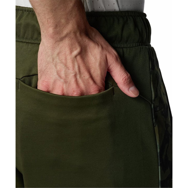 アンダーアーマー UAアーマーフリース カモ ジョガーパンツ メンズ 25FW ブラック カーキ (6007738)