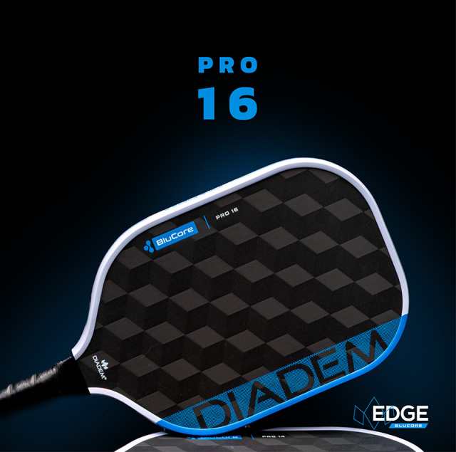 DIADEM ピックルボールパドル EDGE BLUCORE PRO16 25FW ブルー