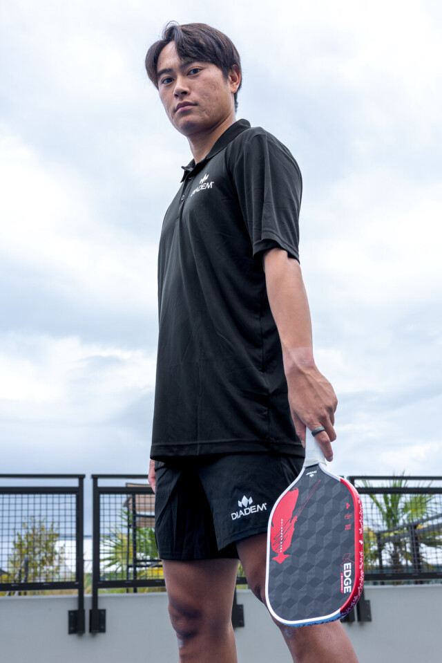 DIADEM ピックルボールパドル EDGE BLUCORE PRO16 YUTA 26FW レッド×ホワイト TPA025