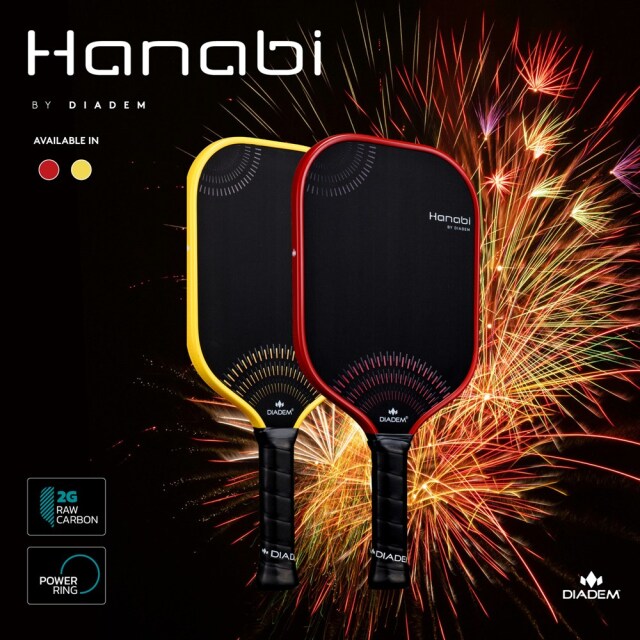 DIADEM ピックルボールパドル HANABI RED 26FW レッド TPA026