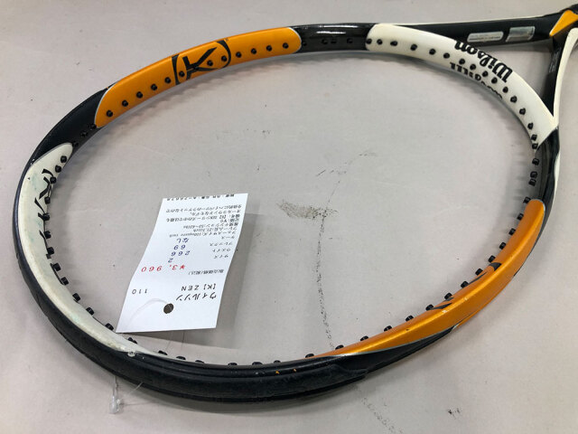 wilson - 中古 テニスラケット ウィルソン K ゼン 110 2007年モデル (G3)WILSON K ZEN 110 2007 中古】ウィルソン K ゼン 110 2007年モデルWILSON K ZEN 110