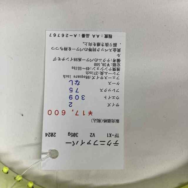 【中古ラケット】テクニファイバー TF-X1 V2 305g 2024