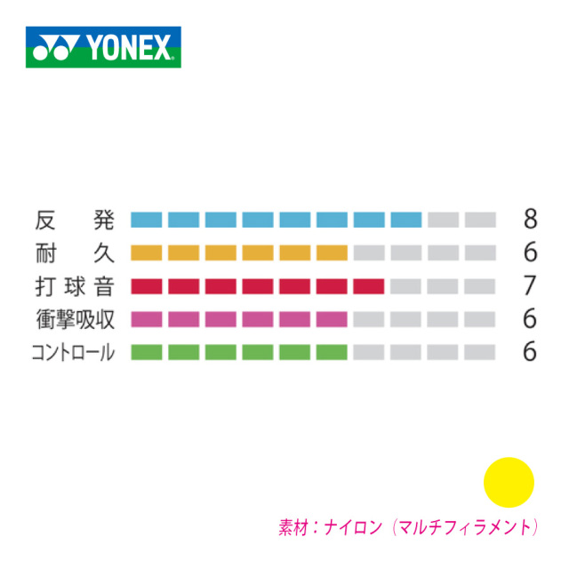 YONEX BG80 ヨネックス バドミントン ストリング ガット 弾き 単張り