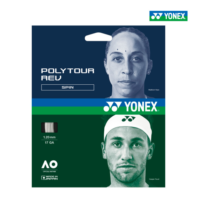 YONEX ポリツアーレブ PTGR テニス ストリング ガット 単張り POLYTOUR