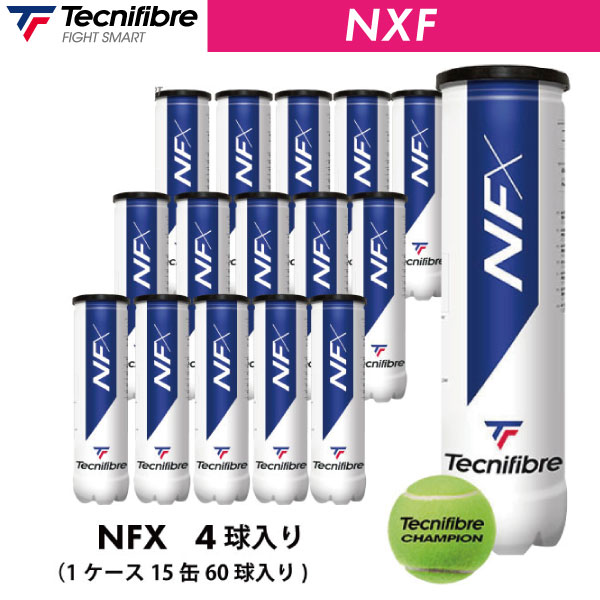 テクニファイバー コート1箱 15缶 60球入 硬式 テニスボール 練習球 ウインザーオンラインショップテクニファイバー エックス ワン 1