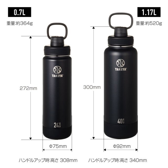 TAKEYA FLASK アクティブライン2 0.7L 700ml ステンレスボトル ウォーターボトル 水筒 0.7L