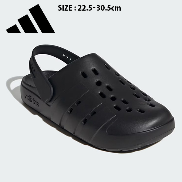 アディダス アディレッタ クロッグ 2.0 ユニセックス 26SS ブラック×ブラック (JS1131) adidas スポーツサンダル ADILETTE CLOG メンズ レディース 大きいサイズ 22.5～30.5cm