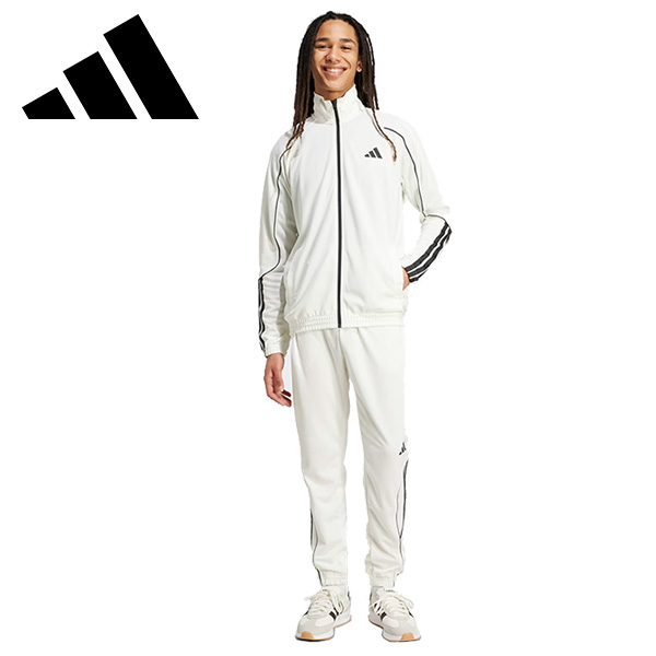アディダス マルチSPウェア スリーストライプストラックスーツ メンズ 25FW ホワイト JX5527