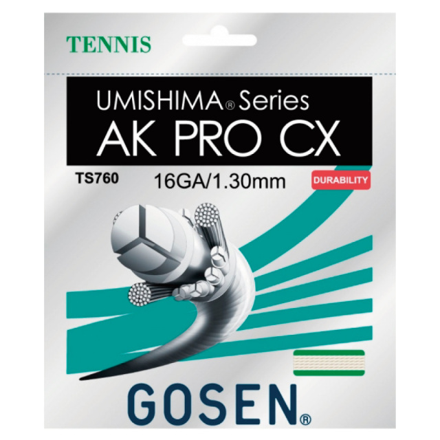 ゴーセン AKプロCX 16 TS760 AK PRO CX16 1.30mm 単張 テニス