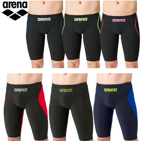 アリーナ 競泳水着 アクアフォースフュージョントライ ハーフスパッツ メンズ ブラック ネイビー