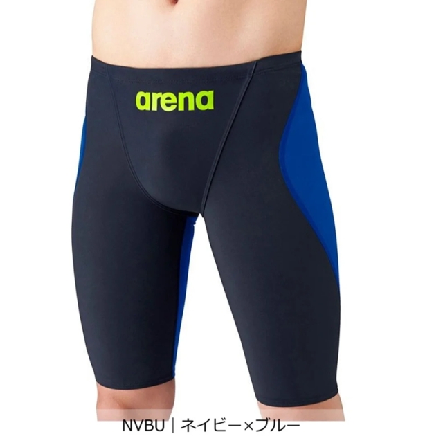 アリーナ 競泳水着 アクアフォースフュージョントライ ハーフスパッツ メンズ ブラック ネイビー