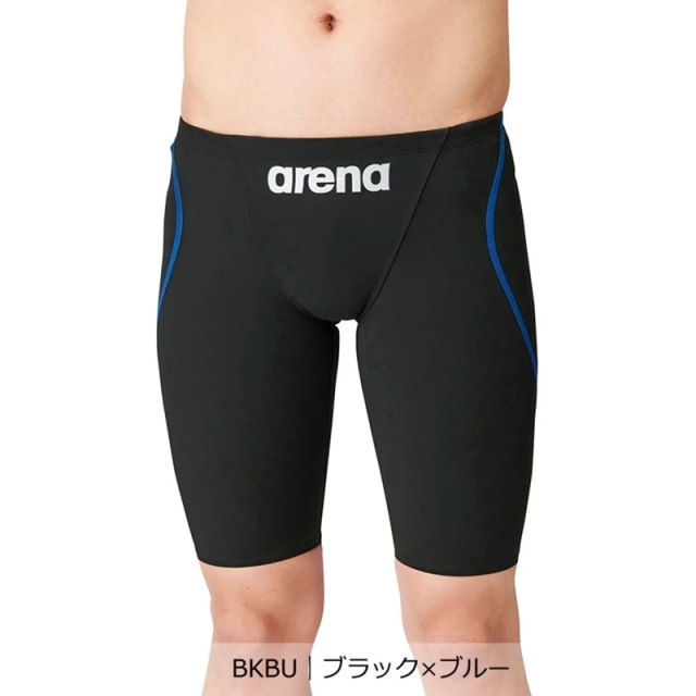 アリーナ 競泳水着 アクアフォースフュージョントライ ハーフスパッツ メンズ ブラック ネイビー