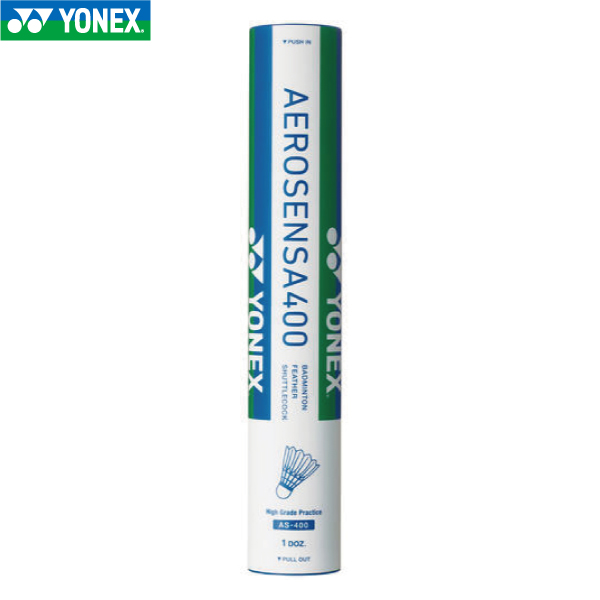 ヨネックス エアロセンサ400 YONEX AS-400 1本12球入 バドミントン シャトル