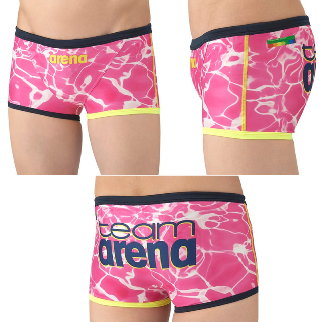 アリーナ 【team arena｜ECOタフ】トレーニング（ショートレッグ）メンズ 25FW ブラック ブルー ピンク パープル AS5FWM03M