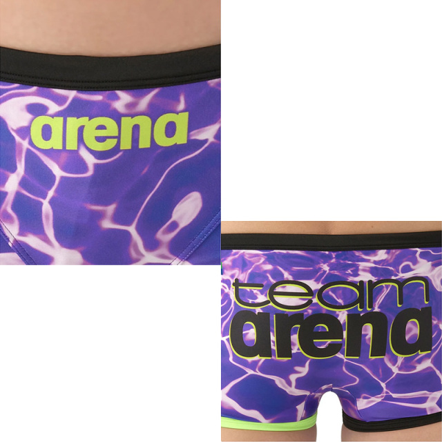 アリーナ 【team arena｜ECOタフ】トレーニング（ショートレッグ）メンズ 25FW ブラック ブルー ピンク パープル AS5FWM03M