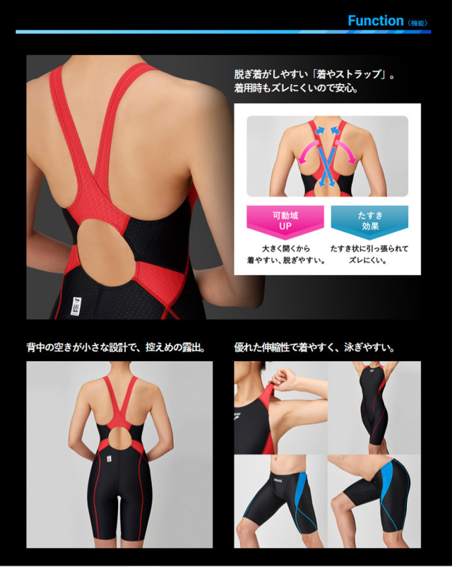 アリーナ 競泳水着 アクアレーシングワンピーススパッツ ダブル