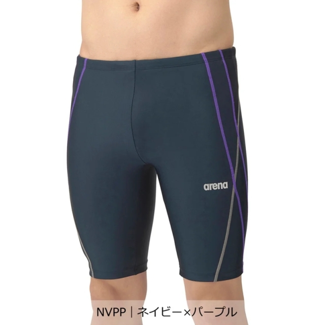 アリーナ 大きいサイズ｜フィットネススパッツ（ハーフレッグ）メンズ 26SS ブラック ネイビー AS5SWF64M