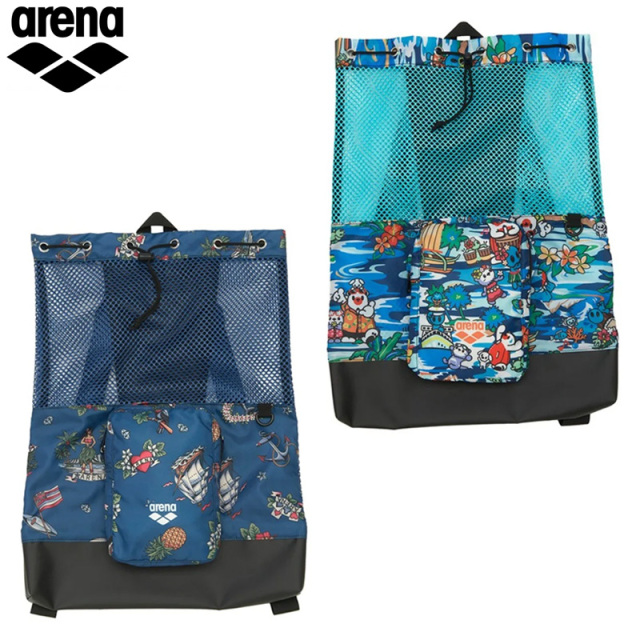 アリーナ メッシュバックパック　 26FW ブルー ネイビー (AS6FBP16U) arena