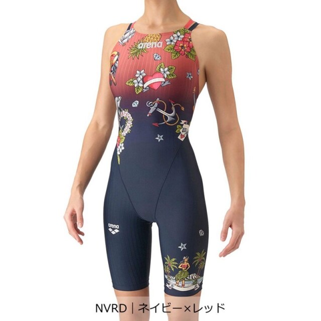 アリーナ  【競泳水着】アクアレーシングワンピース｜公式大会可 レディース 26FW ブルーブラウン レッド AS6FRC73L