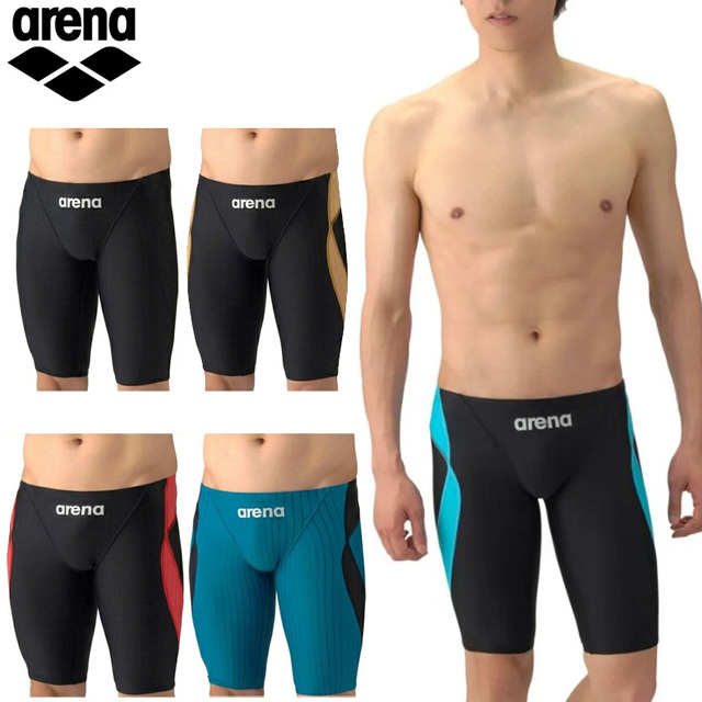 アリーナ 競泳水着 アクアレーシングスパッツ メンズ 26SS ハーフレッグ AS6SRC54M arena 公式大会可 スイムウェア ひざ上丈 AQUA RACING コンペロングボックス
