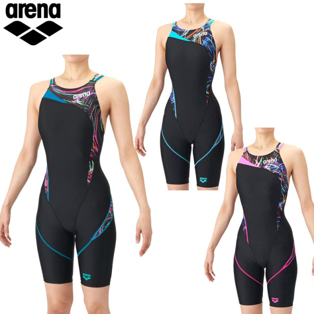 アリーナ  【競泳水着】アクアレーシングスパッツ｜公式大会可 レディース 26SS ブラック AS6SRC75L