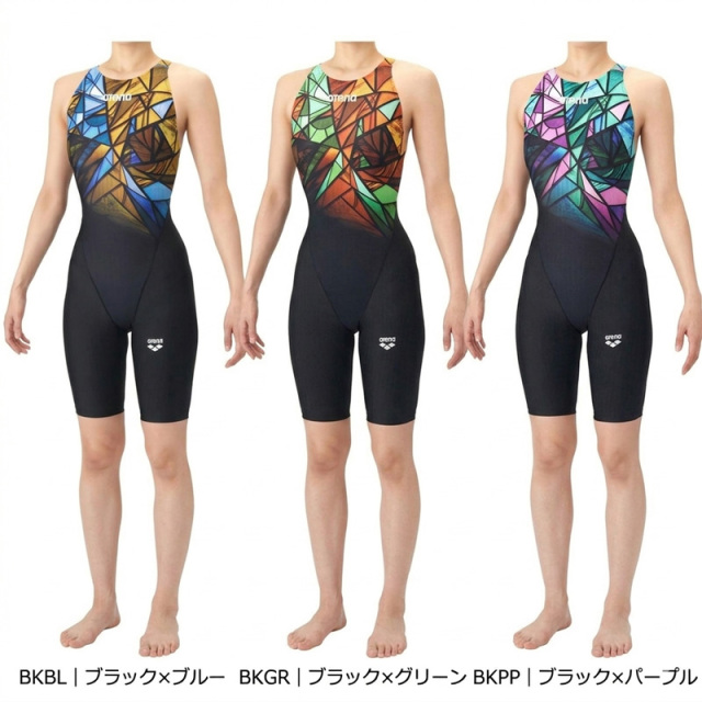 アリーナ  【競泳水着】アクアレーシングスパッツ｜公式大会可 レディース 26SS ブラック AS6SRC86L 