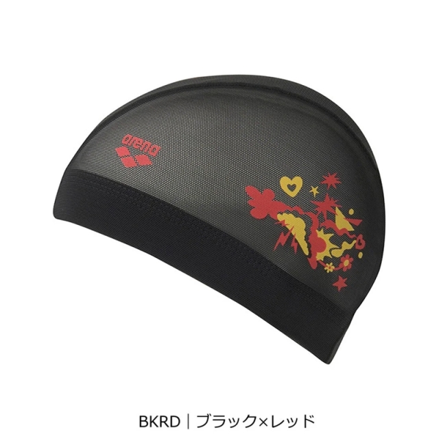 アリーナ メッシュキャップ 公式大会可 ユニセックス 26SS M・L ブラック ブルー ホワイト AS6SSC55U