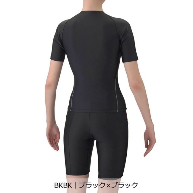 アリーナ 【すらっとセパ】フィットネスセパレーツ（カバーバック/ハーフレッグ/差し込みパッド）レディース 26SS AS6SWF48L