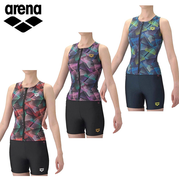 アリーナ フィットネスセパレーツ（カバーバック/ミドルレッグ/差し込みパッド）レディース 26SS AS6SWF54L